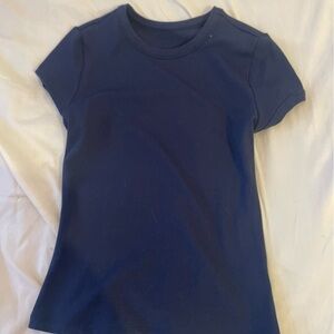 like new navy blue full length top!!